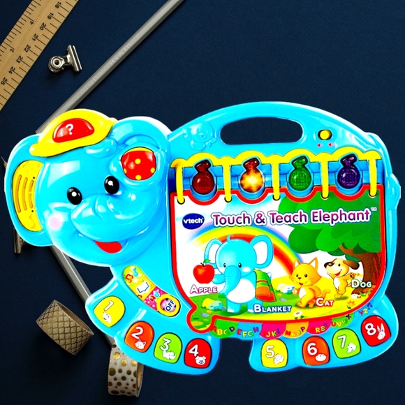 VTech Touch and Teach Elephant Book , BlueLearning/Educational Toy - Picture 1 of 11